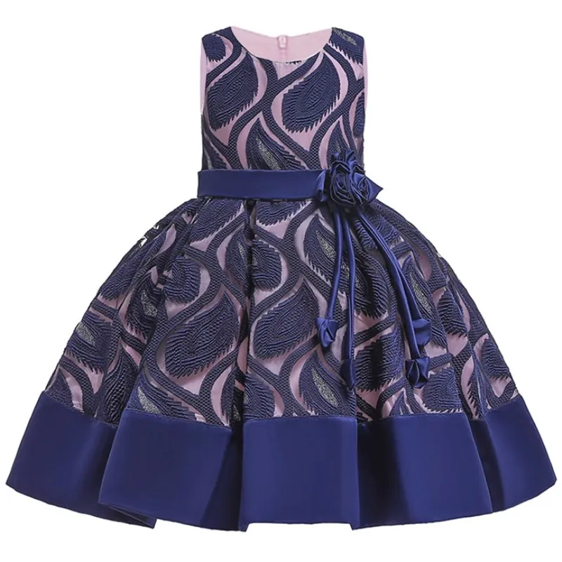 нарядное платье для девочкикружевной вышивкой принцессы девочекновогодний