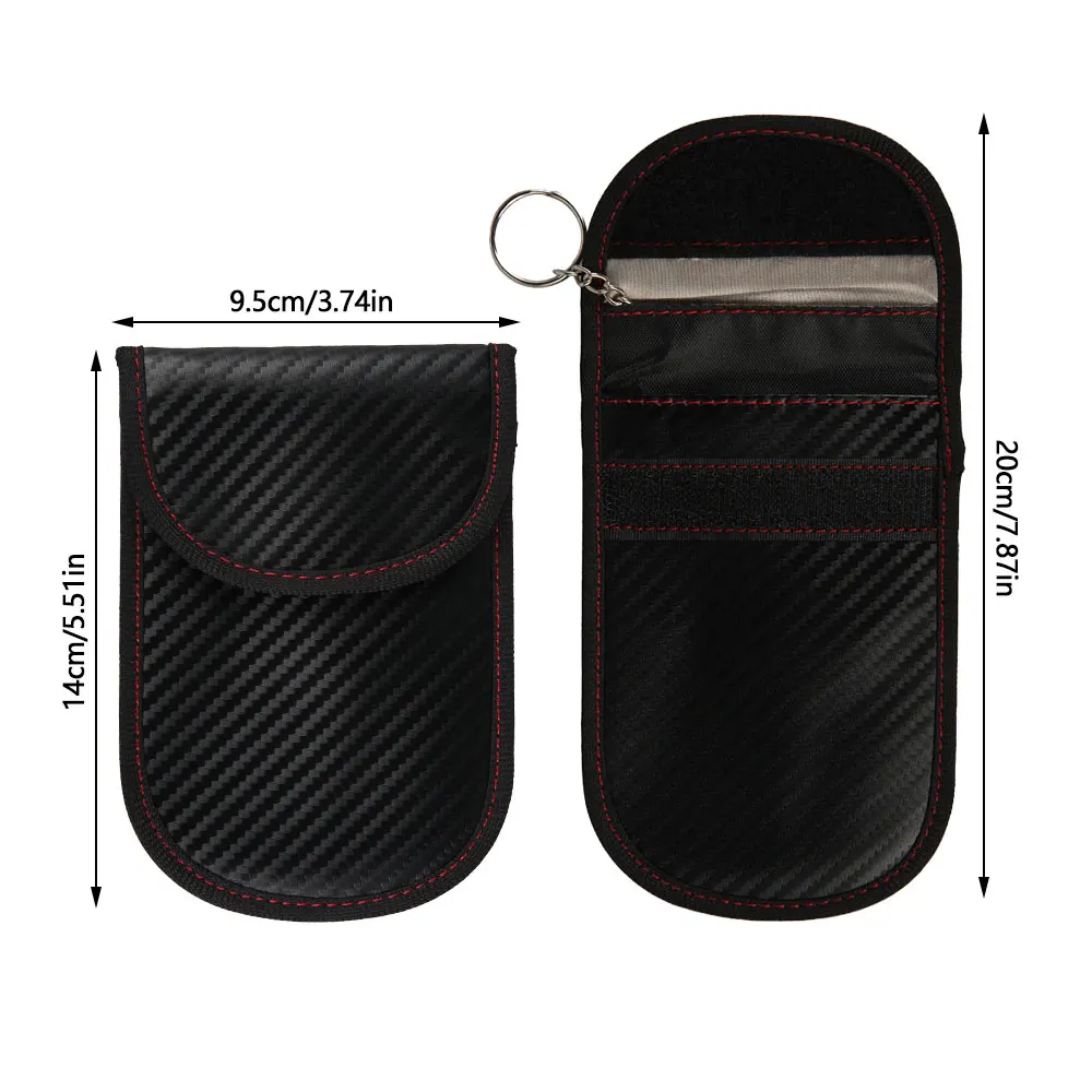 

1PCS Car key Bag Cars Fob Signal Blocker Faraday Bags Signal Blocking Bag Shielding Pouch Wallet Case For Privacy Protection