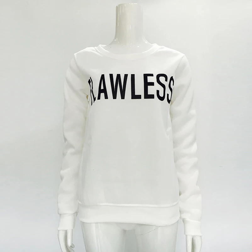 Letter Flawless Hoodies Sweatshirts 2022 Women Casual Kawaii Harajuku New Sweat Punk For Girls Clothing European Tops Korean