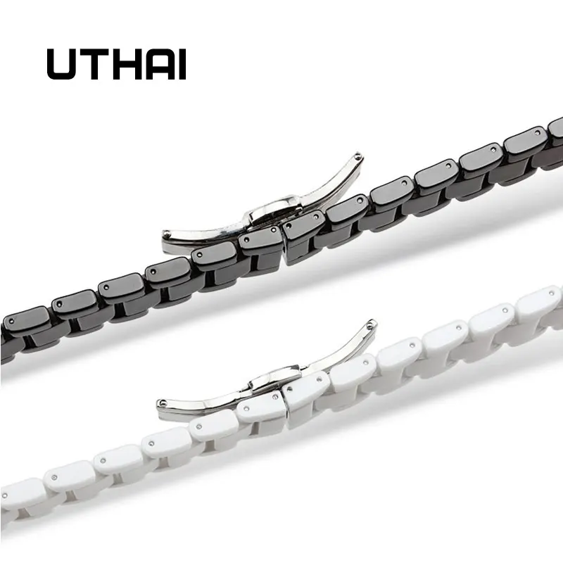 UTHAI C01 керамический 20 мм ремешок 22 мм ремешок для часов Высокое качество Ремешки для наручных часов