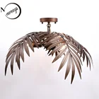 Винтажный Лофт кокосовое дерево светильник s светодиодный E27E26 потолочный светильник для гостиной спальни restuarant Кафе Отель украшения потолочный светильник