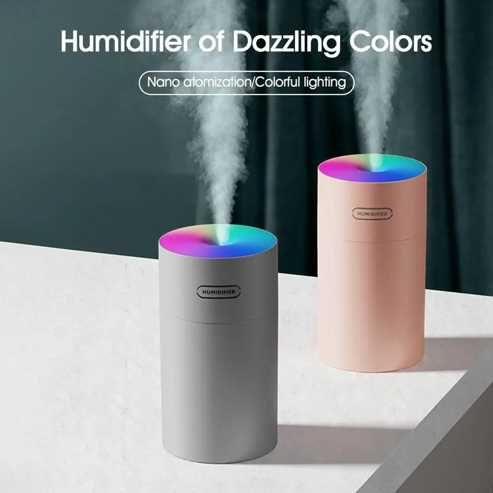 Мини-увлажнитель воздуха 300 мл с светодиодный Ким уровнем шума | Дом и сад