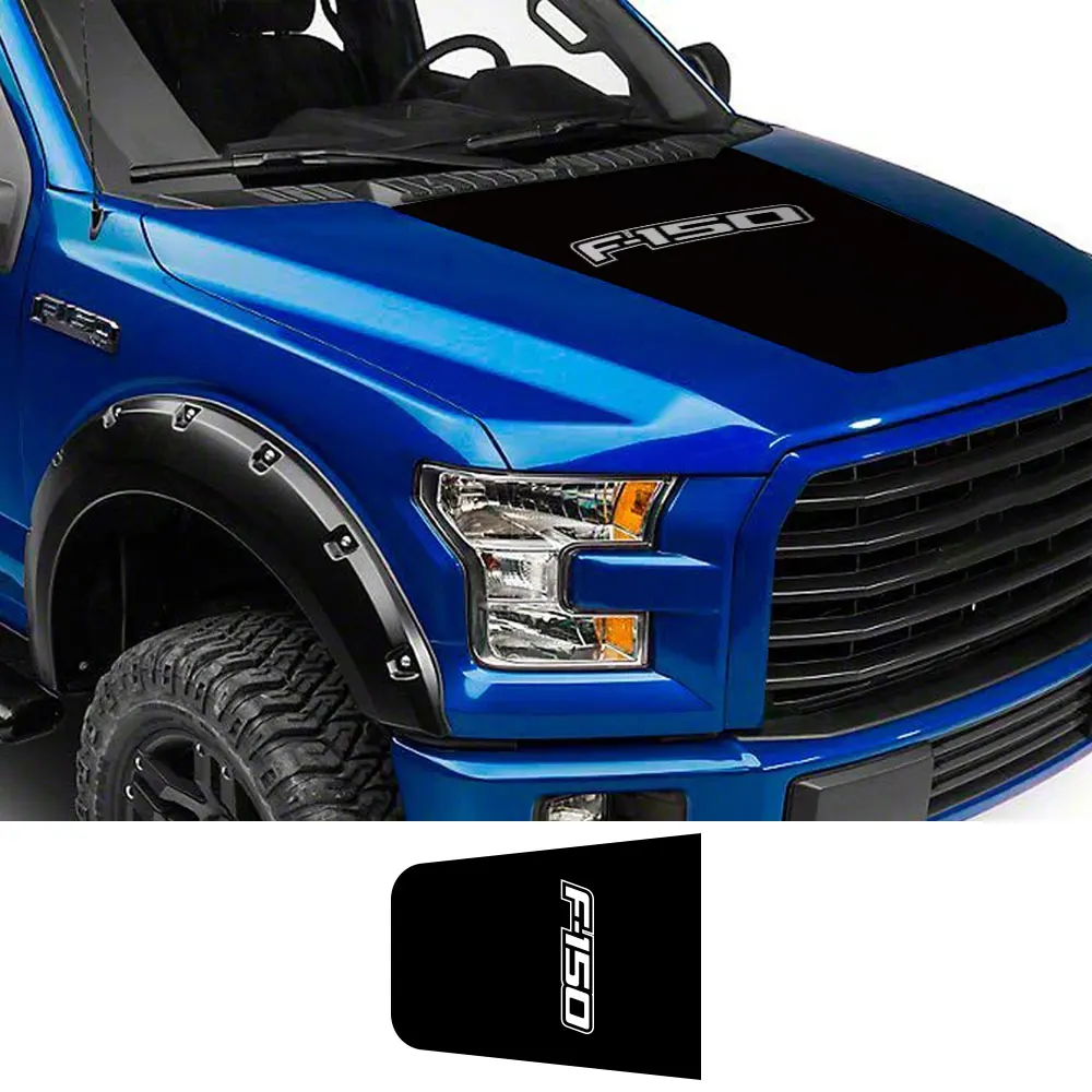 

Наклейки на капот двигателя пикапа для Ford F 150 Raptor Ranger, графика грузовика, виниловая пленка, декоративная крышка, наклейка на заказ, автомобил...