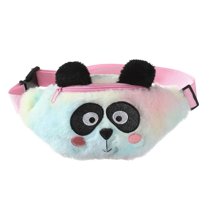 

Bag Women Cute Fanny Pack Plush Waist Bag Fluffy Belt Bag Chest Bag for Kids Girls 066F