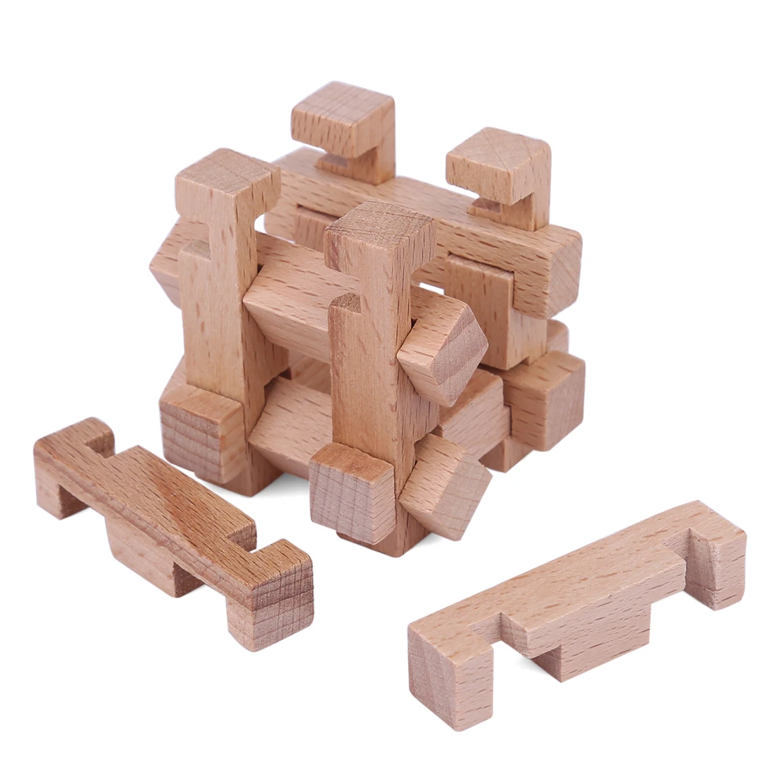 6 шт Деревянный лубанский замок металлический интеллект Пряжка головоломка