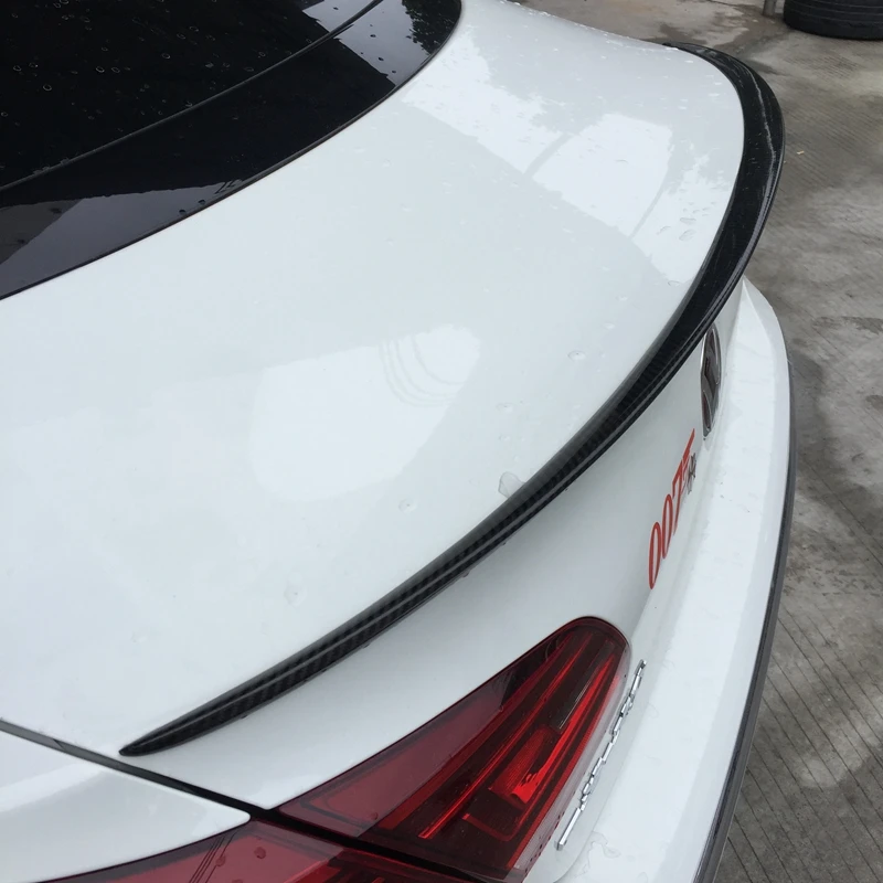 

Carbon Fiber Car Rear Trunk Spoiler Boot Lip Wing for Volkswagen VW Passat CC Sedan 4-Door 2009-2012 V style