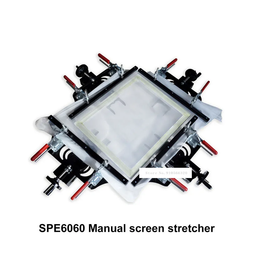 

SPE6060 Quick Clip Type Manual Stretching Machine High Precision Screen Stretcher 24 "x24" Screen Printing Stretcher (60*60cm)