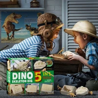 newmontessori educational dinosaur fossil excavation toys archaeological dig toy diy assembly model for children kids gifts toys