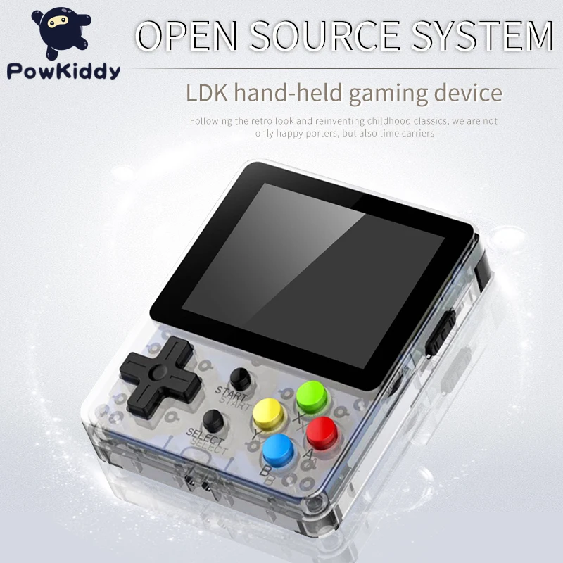 Портативная игровая консоль POWKIDDY LDK Tony Open System 2 6 дюйма HD экран 48 ГБ 3000 игры детский