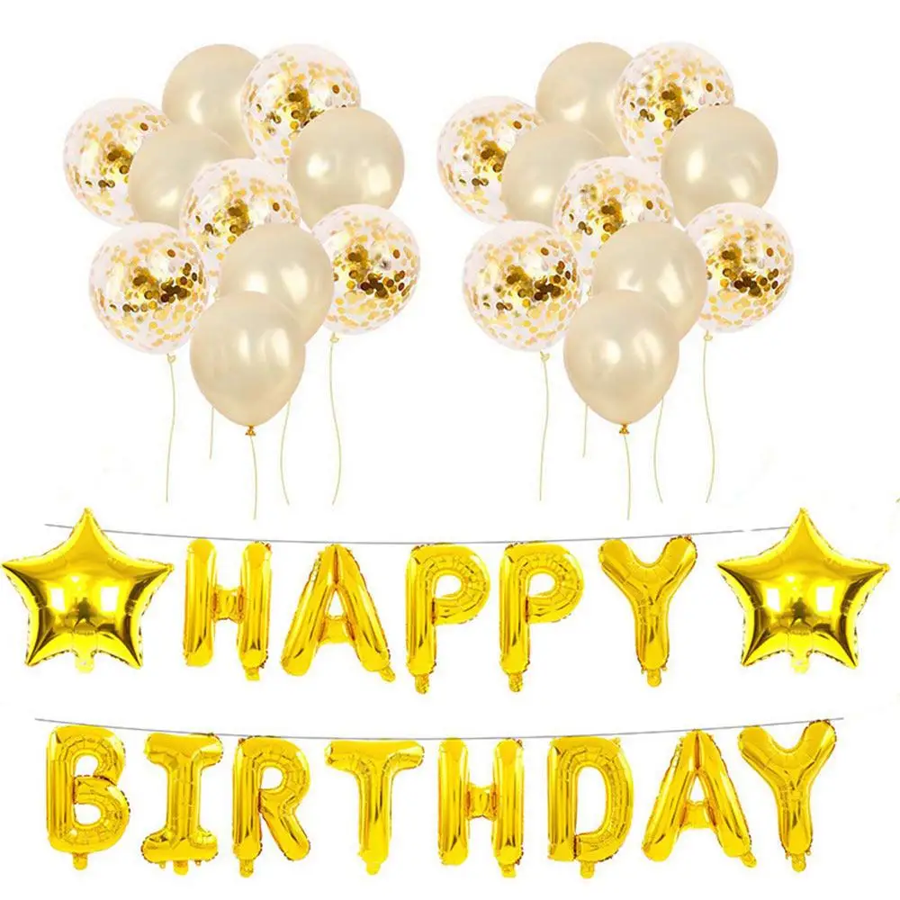 

Beautiful Latex Gold Balloons Birthday Party Decoration Wedding Summer Lovely Foil Balloon Balloon Birthday Ballon Balloons