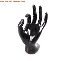 lady mannequin ok shaped stand hand black velvet ring bracelet necklace chain watch display holder stand 1117cm watch stand