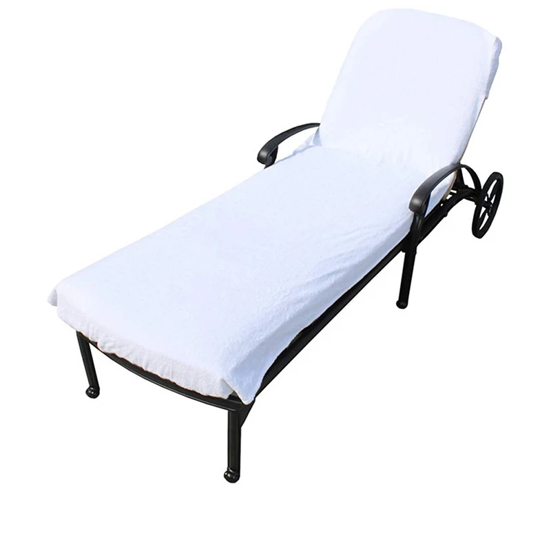 

Portable Beach Chair Towel Long Strap Beach Bed Chair Towel Cover With Pocket for Summer Pool Sun Outdoor Activities Garden