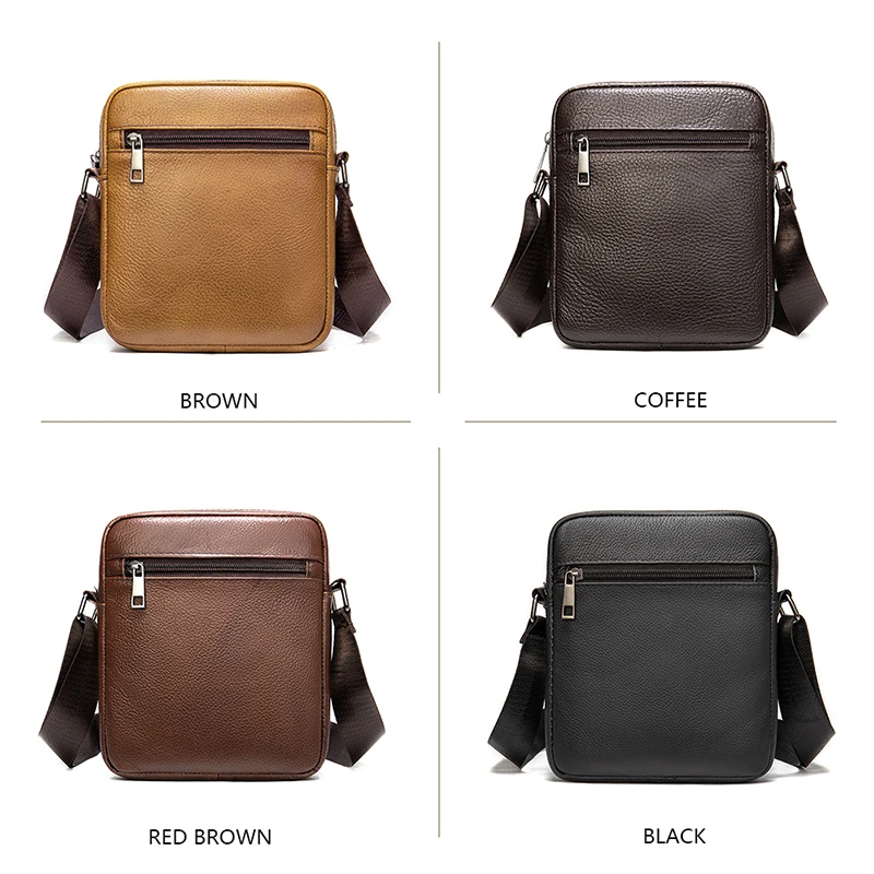 

WESTAL Men's Bags Genuine Leather Crossbody Bags For Men Messenger Bag Leather Men Handbag Small Men's Shoulder Bag Male
