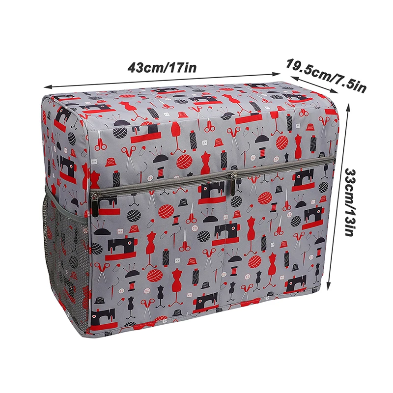 Чехол для швейной машины защитный чехол пыли сумка с карманами хранения игл и