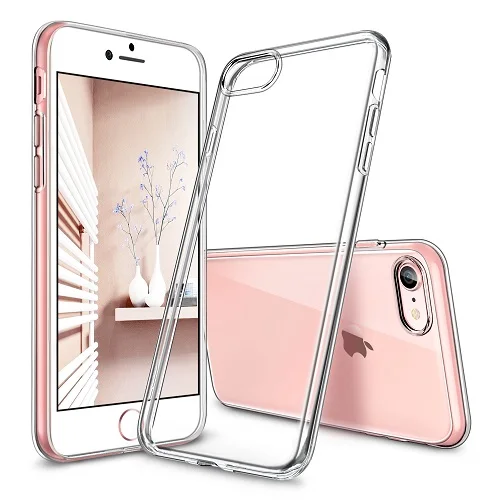 Clear Чехол для iPhone 8/8 Plus, ESR Мягкий ТПУ бампер прозрачный чехол 0,8 мм ультра тонкий светильник Желейный чехол Чехол для iPhone8/8 Plus/7/7 P - Цвет: Clear