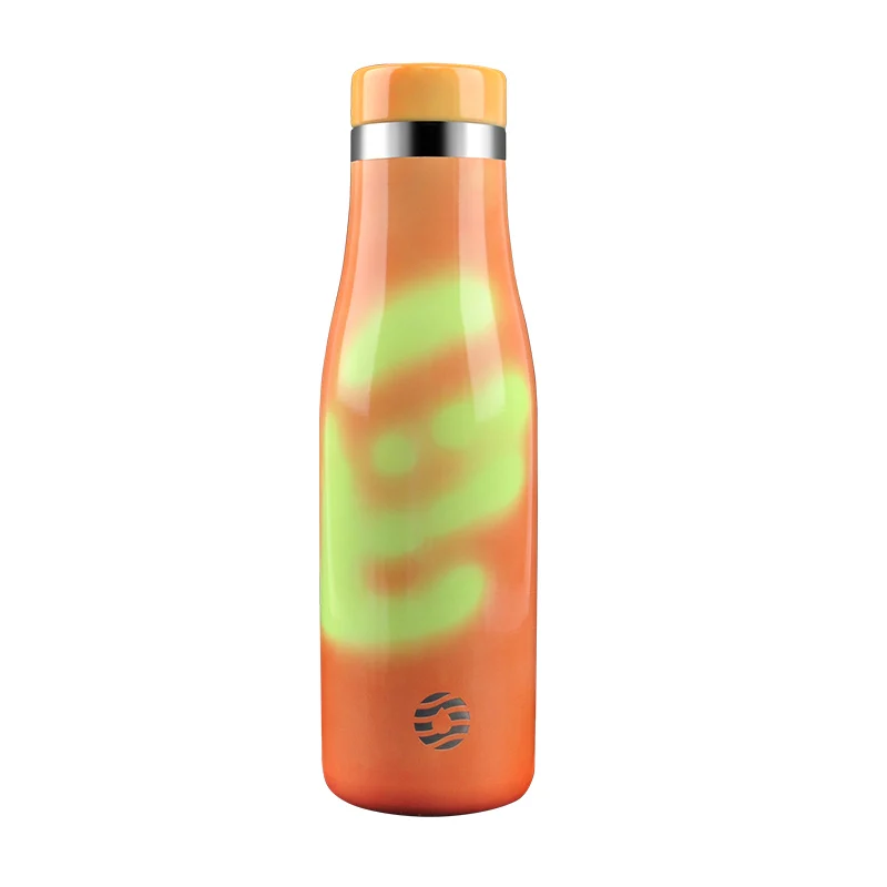 

Термохромная бутылка для воды 2021, вакуумная фляжка из нержавеющей стали 18/10, Спортивная бутылка для цветов, сохраняет холодный и горячий, не ...
