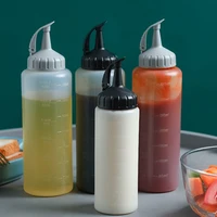 6oz12oz specerij knijpfles saus squeeze squirt fles voor keuken plastic siroop salade dressing container voedsel dispenser