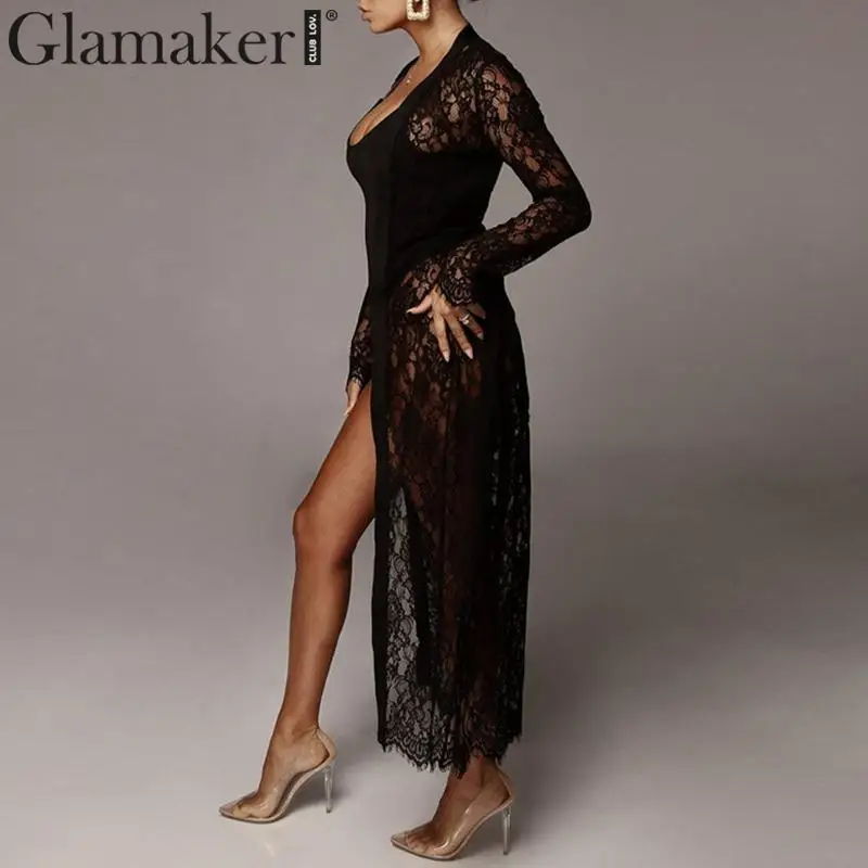 Женский Короткий комбинезон Glamaker черный комплект из двух предметов размера плюс