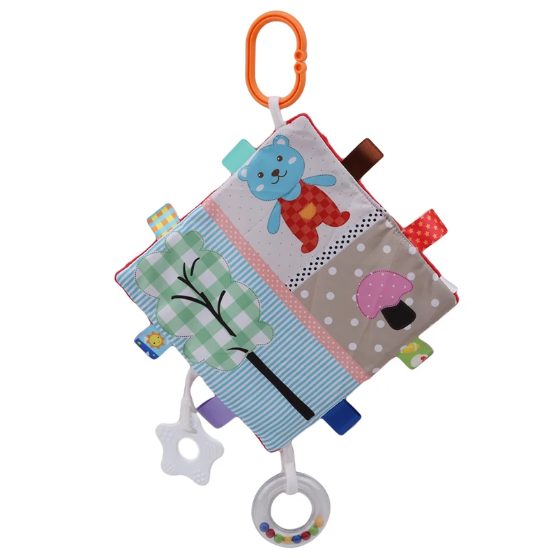 

Newborn Rattle Cartoon Animal Rattle Toy Sleeping Appease Baby Toys Baby Toddler Kids Plush Hanging Towel Toy