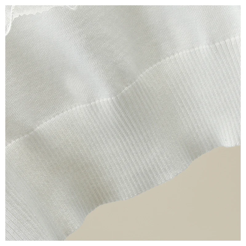 

Knit Pullover Women Retro Lantern Sleeve Sweet Lotus Leaf Patchwork Turtleneck Hollow All-Matching Jumper Pull Femme