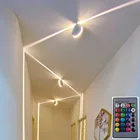 Уличная Водонепроницаемая светодиодная настенная лампа Thrisdar, настенное бра с поверхностным креплсветодиодный, лайнер для коридора, окна, настенное освещение, дверная рама, Светодиодный точечный светильник ильник