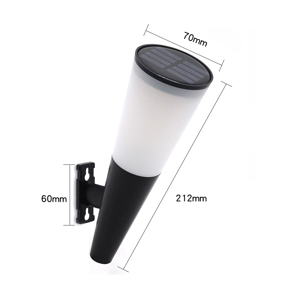 

Solar Wall Lamp Outdoor Decor Light RGB Atmosphere Light For Country House Waterproof Intelligent Light Control No Wiring