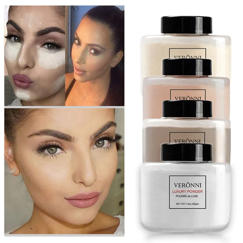 Контур лица макияж банан порошок отбеливание ярче кожи контроль масла