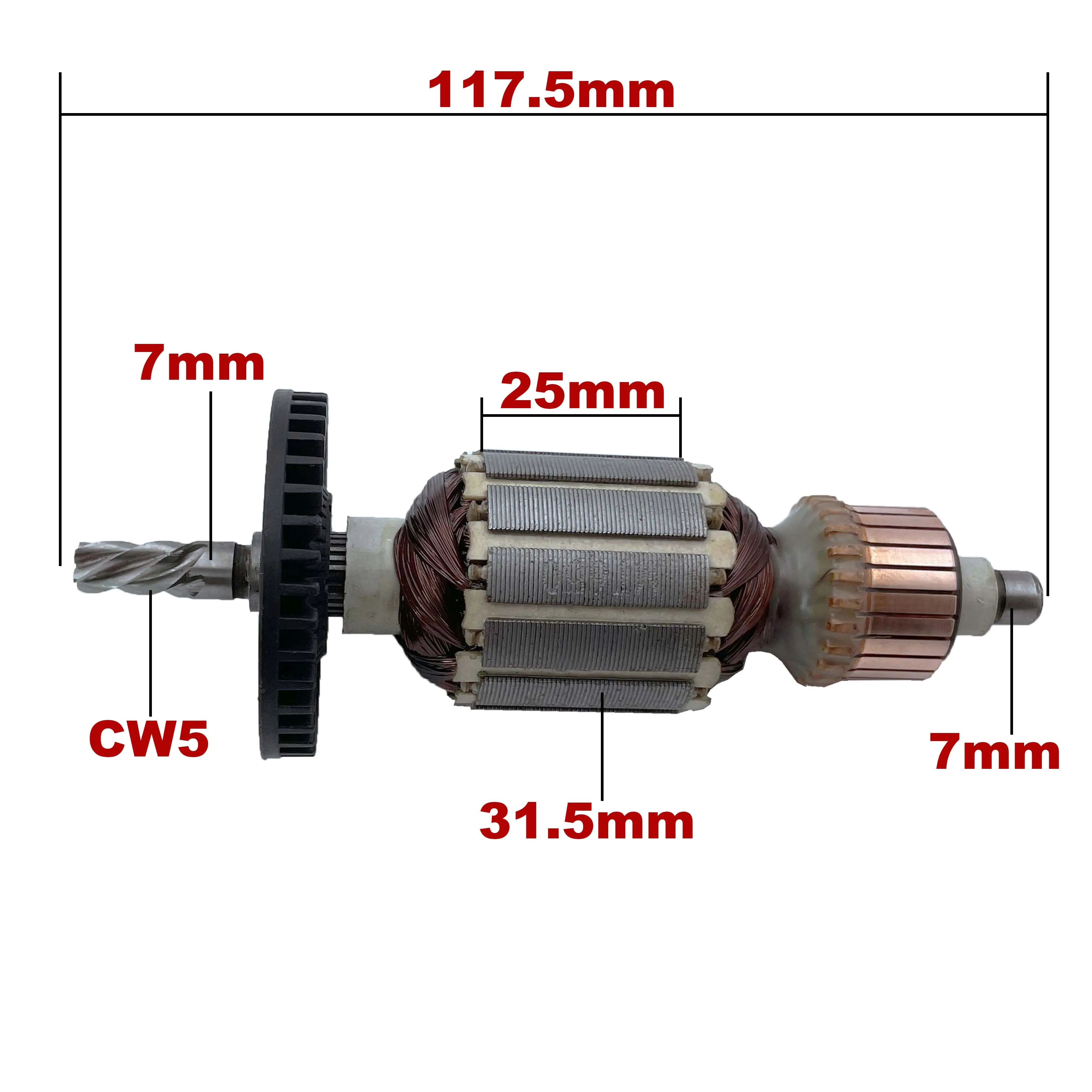 Свободный подшипник &amp Углеродная щетка！ AC220V-240V Якорь ротор аксессуары для Maktec