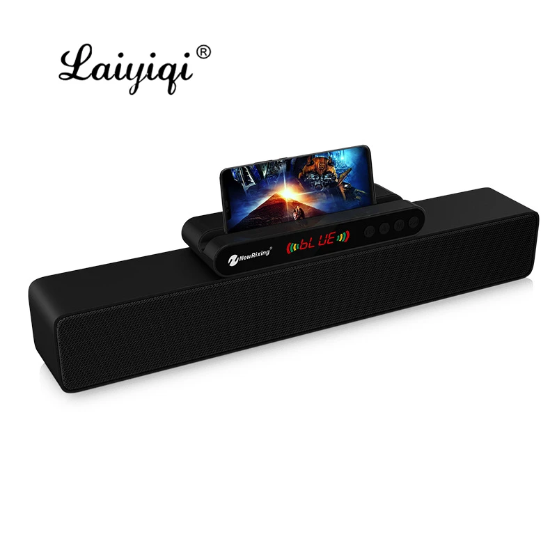 

Laiyiqi LED display sound bar Bluetooth speaker dock home theater barra de sonido para tv soundbar 10W Radio FM bass Amplifier