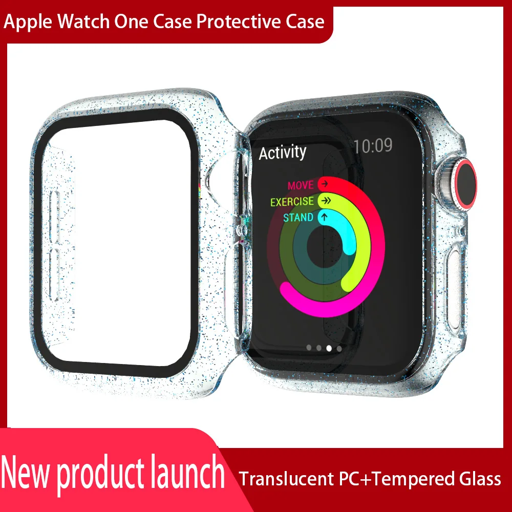 

Newest snowflake pc case for apple watch 1 2 3 4 5 cover iwatch 38mm 42mm 40mm 44mm casing women stytle