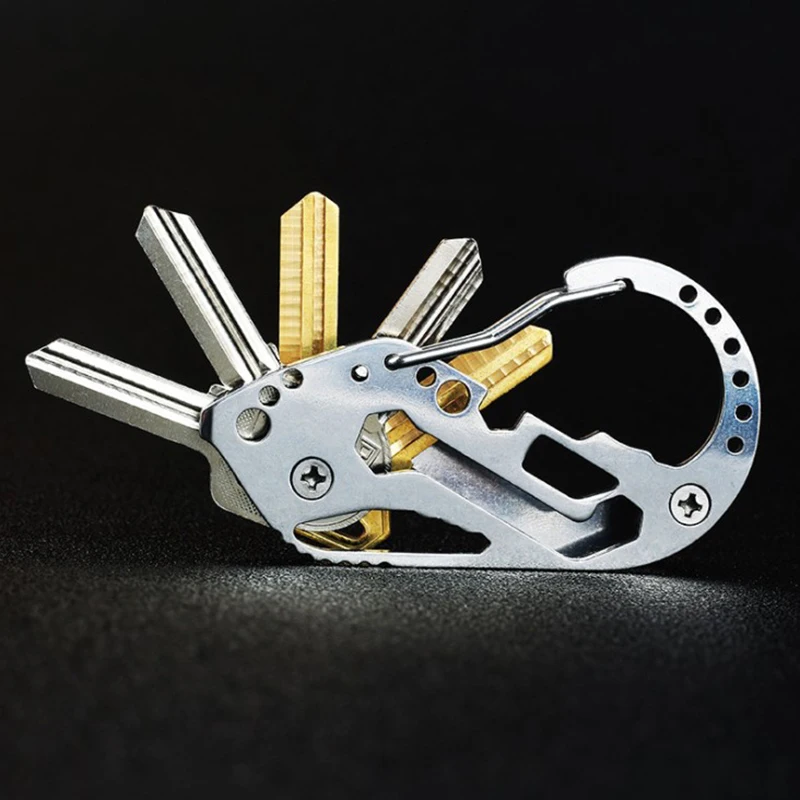 

EDC Holder Clip Gadget Quickdraw Multipurpose Hanger Buckle Climb Tool Multi Tool Utility Carabiner Camp Key Organizer Pocket