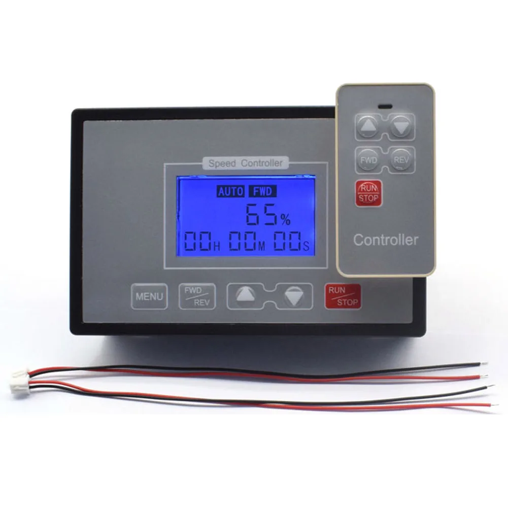 

Motor Speed Controller Timing Reversible Remote Control LCD Smart Digital Display 0~100% Adjustable 60A PWM DC 12V 24V 36V 48V