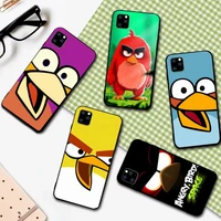 funny cartoon angry bird phone case phone case for iphone 6 7 8 plus 11 12 promax x xr xs se max back cover
