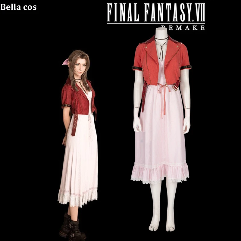 Индивидуальный размер Final Fantasy VII Aerith Gainsborough Aeris Косплей Костюм Униформа костюмы