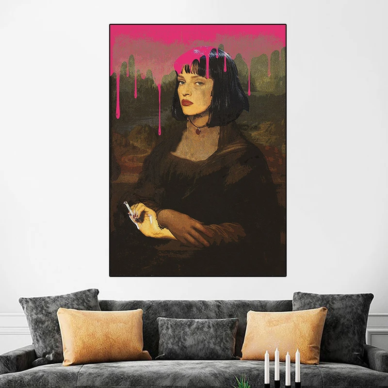 Постер криминальной фантастики Мона Лиза винтажная Современная печать картины