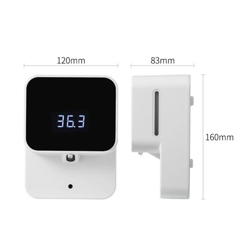 

Soap Dispenser Body Temperature Intelligent Sensor Foam Wall-mounted Infrared Non-contact Soap Dispenser Hand Sanitizer Holder