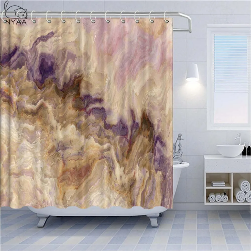 Мраморная занавеска Vixm поверхность с трещинами и пушистыми полосками