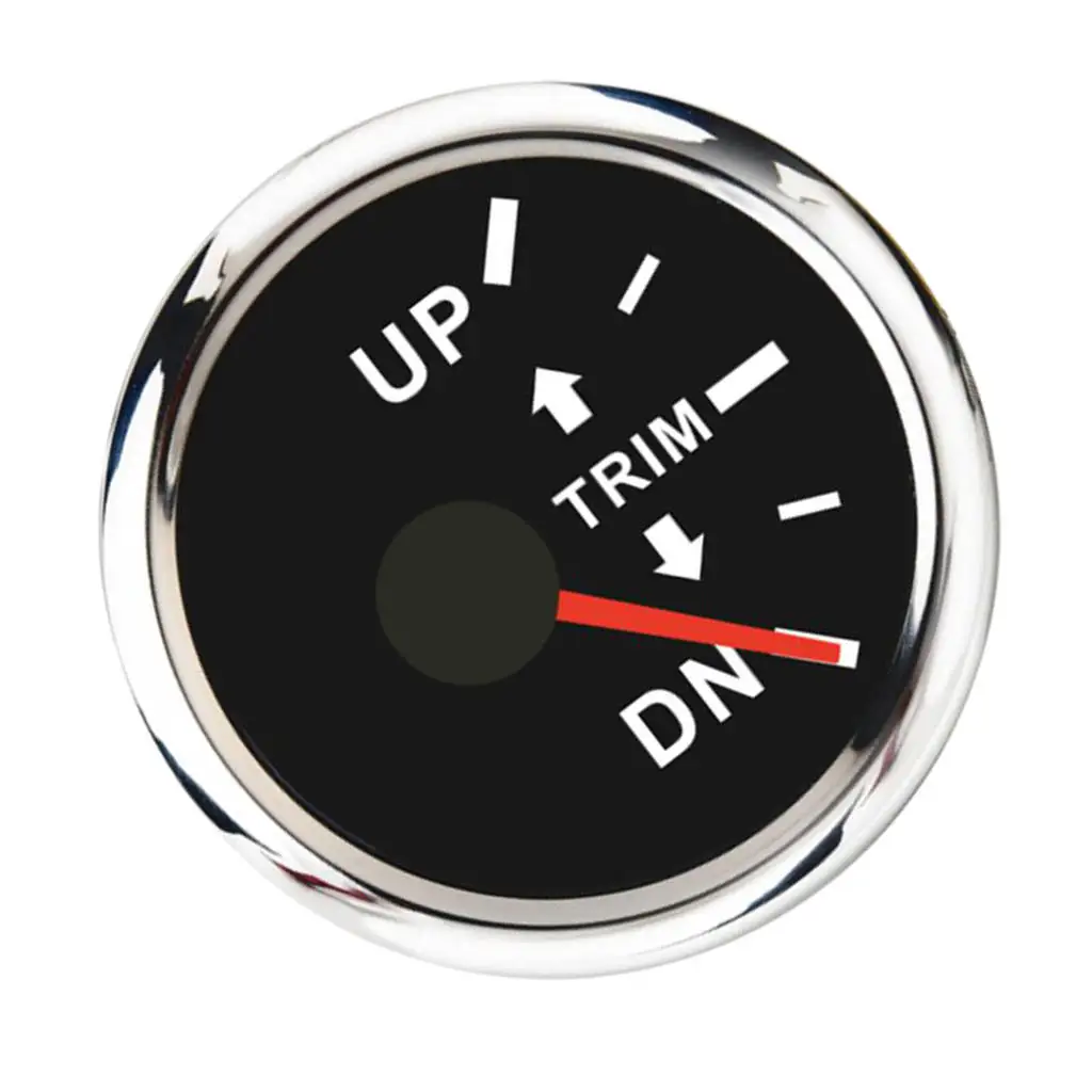

Marine Boat Trim Tilt Gauge 9 32V 0 190Ω UP DN 52mm 2 ”connection Black
