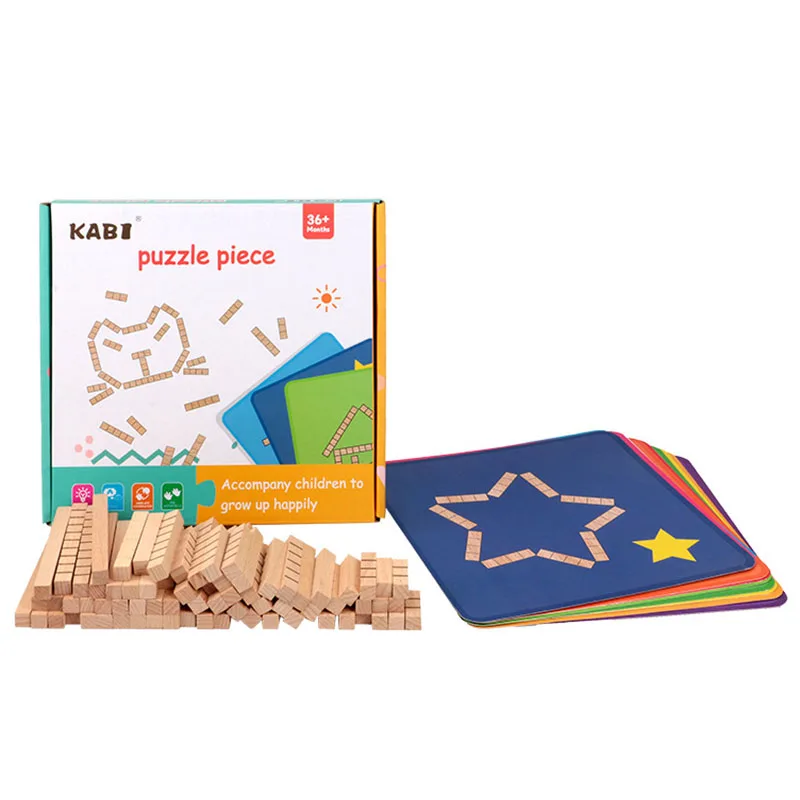 

Детские развивающие игрушки деревянный пазл Набор строительных блоков Монтессори раннее образование постоянно меняющиеся детские игрушк...