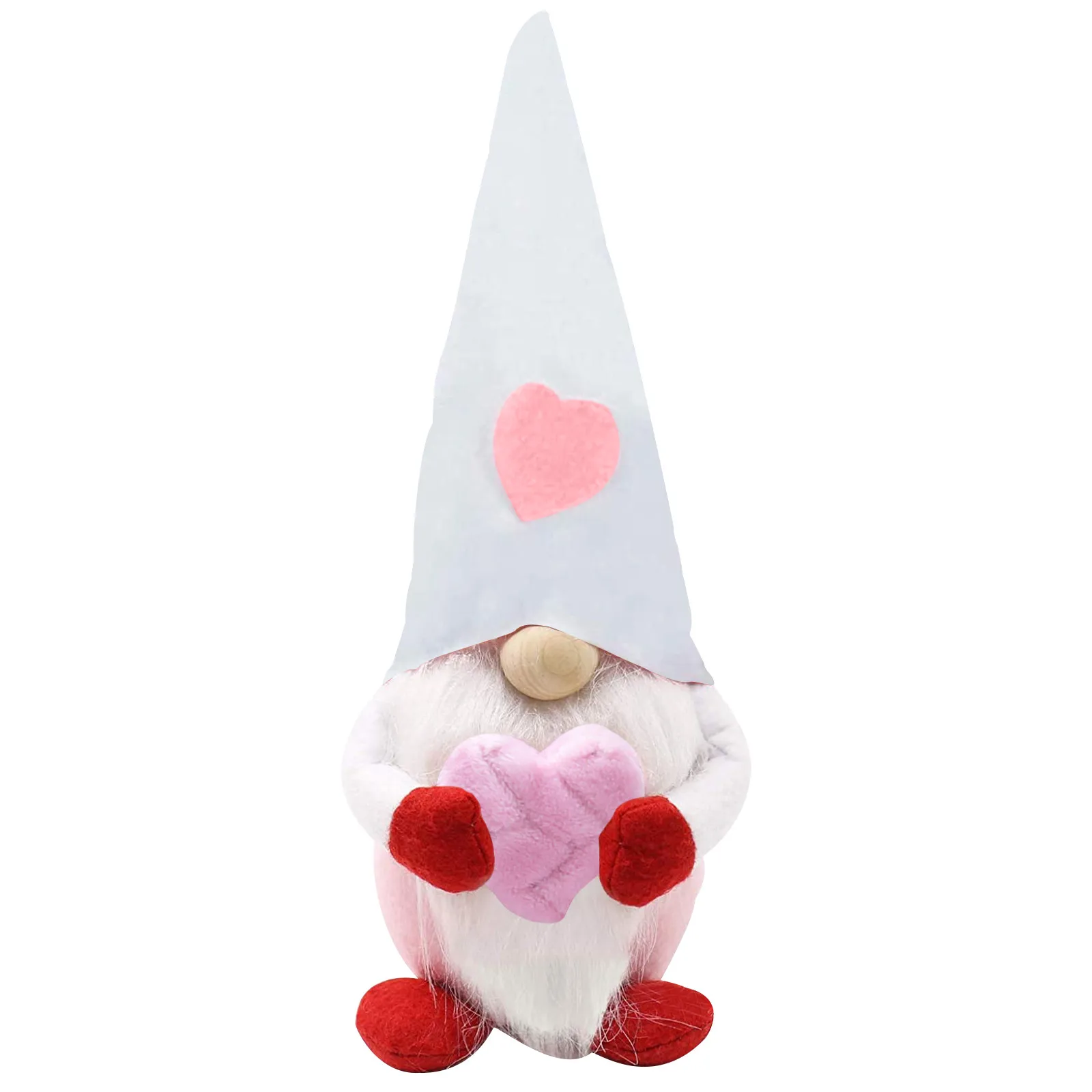 

Valentine's Day Love Heart Faceless Doll Gnome Plush Doll Holiday Figurines Kid Toy Decoration Lover Gift Home Deskep Decor 2021