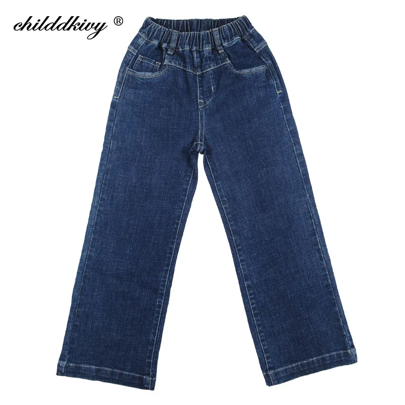 Teen Girl Jeans Autumn winter Baby girl Loose trousers kids denim pant for children a big age Clothes 8 10 12 14 16y | Детская одежда и