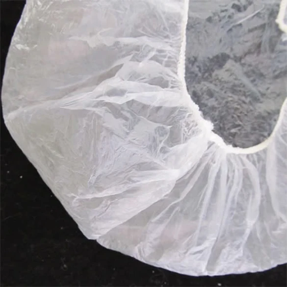 

100pcs Disposable Hat One-off Disposable Shower Cap Hotel Elastic Shower Bathing Cap Clear Shower Caps for home hotel hair salon