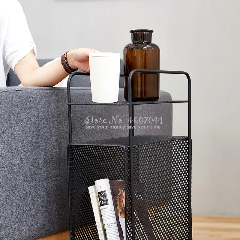 Скандинавская Стильная Золотая железная прикроватная тумба диван боковой шкаф