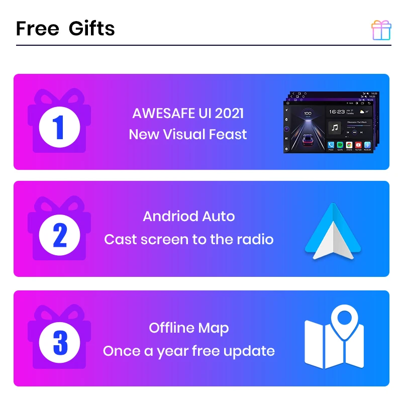 AWESAFE AI Voice 2 din Android авто радио для Honda CR-V CRV 2001 - 2006 автомобильное мультимедиа GPS трек