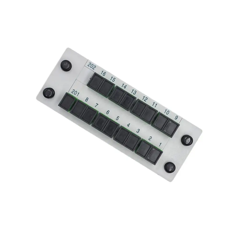 SC APC PLC 1X16 FTTH Fiber Optic Splitter Box Cassette Insertion Type Optical Coupler 1:16 |