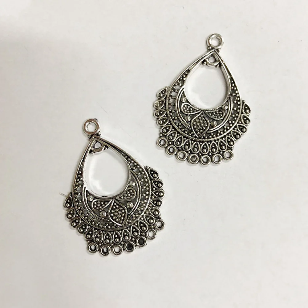 

Jewelry Findings Components Water Drop Earring Connector 25x35mm 5pcs