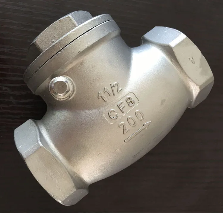 Поворотный обратный клапан с резьбой BSPT 3/4 дюйма DN20 PN16 фунт/кв. Дюйм из