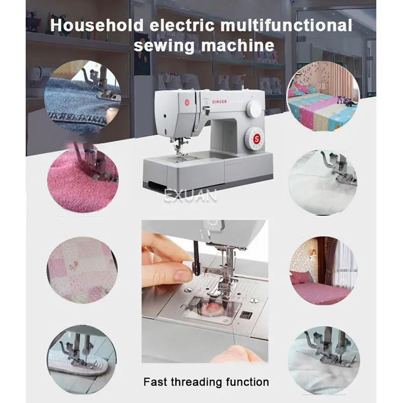

Desktop Sewing Machine Eats Thick Material With Seam Automatic Thick Material Sewing Machine Household Electric Multifunctional