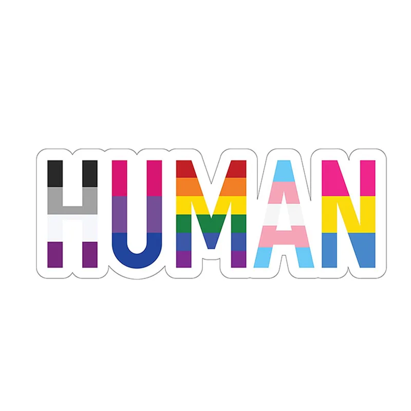 18*6 см наклейка человеческого Гея гордость Радуга лесбийские бисексуальные