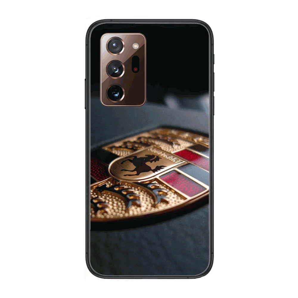 

Stylish Luxury Sports Car P-Porsche Phone Case cover hull For SamSung note20 10 9 8 4 pro plus black prime soft bumper Transpa